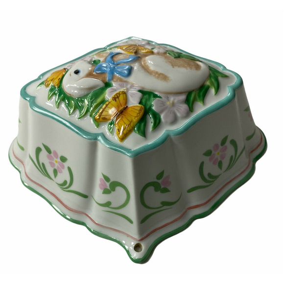 Vintage Franklin Mint Le Cordon Bleu Lamb Jello Mold Glazed Ceramic - Picture 4 of 10